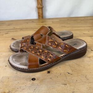 Brown Leather Women's Sandals size 7
